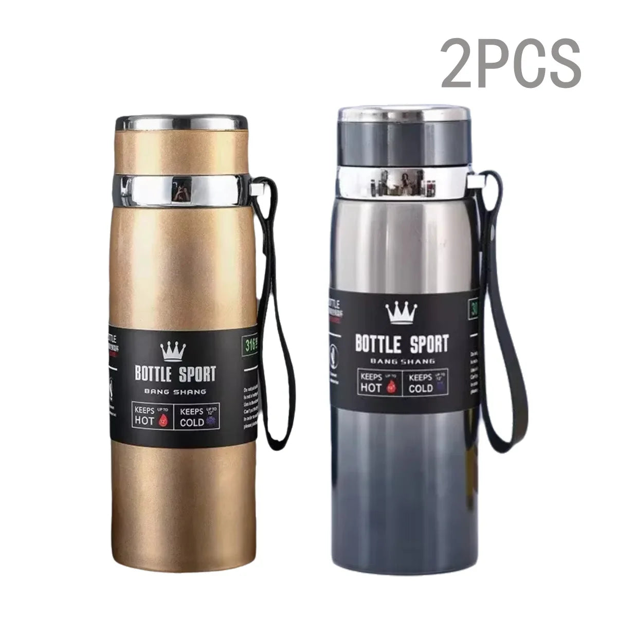 1000ml Stainless Steel Vacuum Thermos Flask – Leakproof