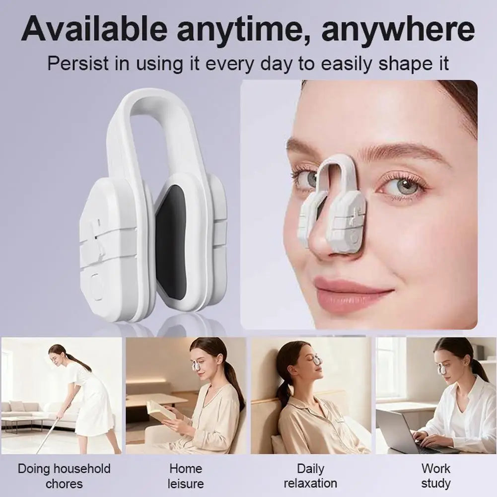 Japanese Nose Lifter Massager Ems Microcurrent Vibration Silicone High Nose Bridge Sculpting Tool Improving Nasal Contours Peaceful Pleasures Health and Wellness