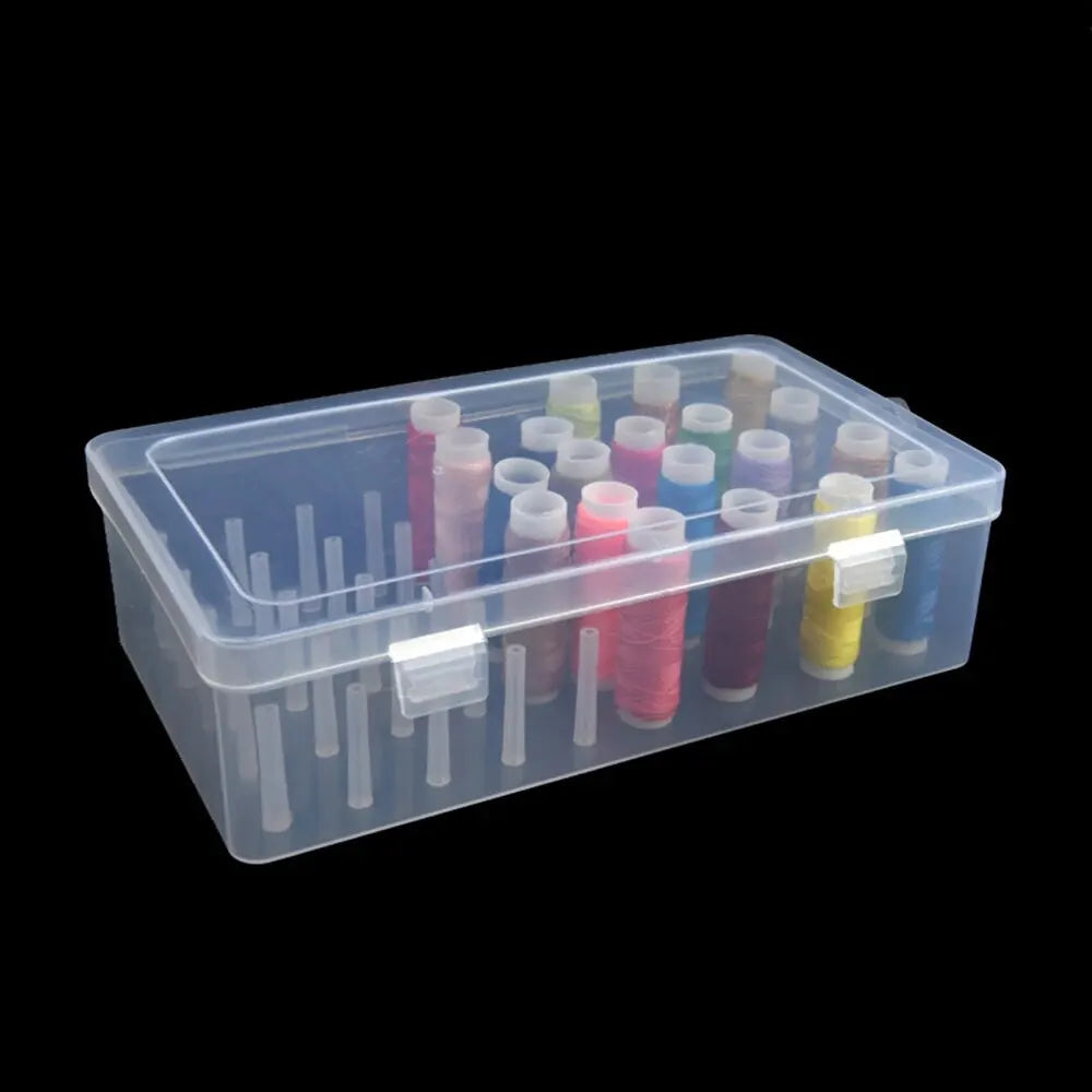 42 Axis Transparent Needle And Thread Box Household Multi-Functional Storage Set - Sorting Thread Box with Clear View Peaceful Pleasures Health and Wellness