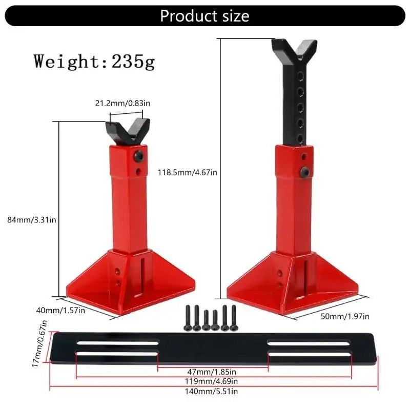 RC Car Lift Jack Stand | 1/8 1/10 1/12 Scale Crawler Repair