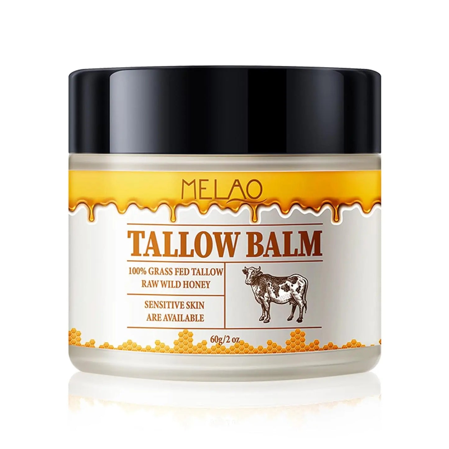 60g Beef Tallow Paste For Skin Care Beef Neck Balm Grass Fed Tallow Wild Honey Skin Moisturizer Face And Body Peaceful Pleasures Health and Wellness 60gx1 piece