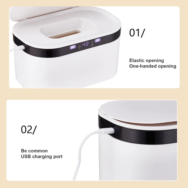 Baby Wipe Warmer & Dispenser | Night Light, 3-Temp Settings