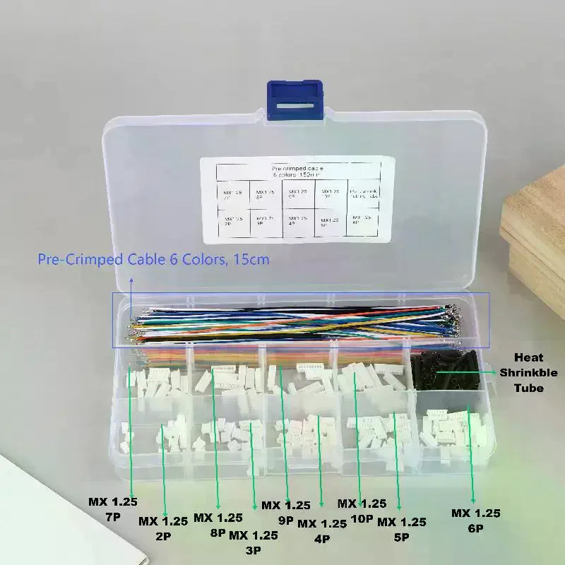 1.25mm Pitch Connector Kit – Socket, Plug & Pre-Crimped Wire Connector Kit Peaceful Pleasures Health and Wellness