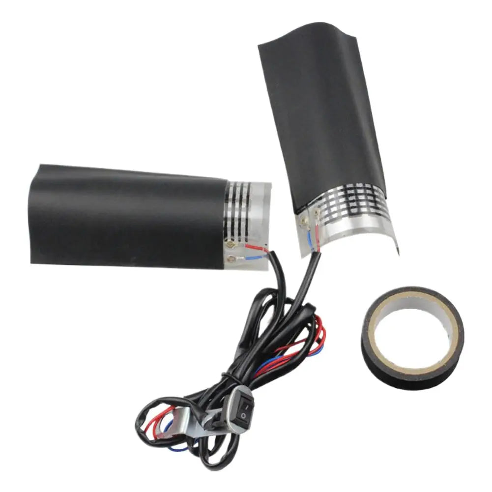 12V Motorcycle Heated Handlebar Grip Kit | Winter Hand Warmer Heated Handlebar Grips Peaceful Pleasures Health and Wellness A