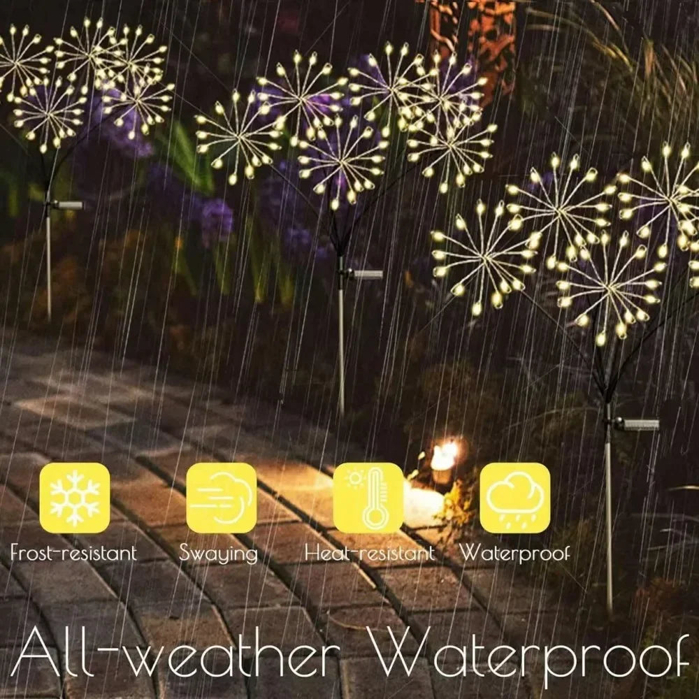 Solar Fireworks Garden Lights – Patio, Party & Holiday Decor