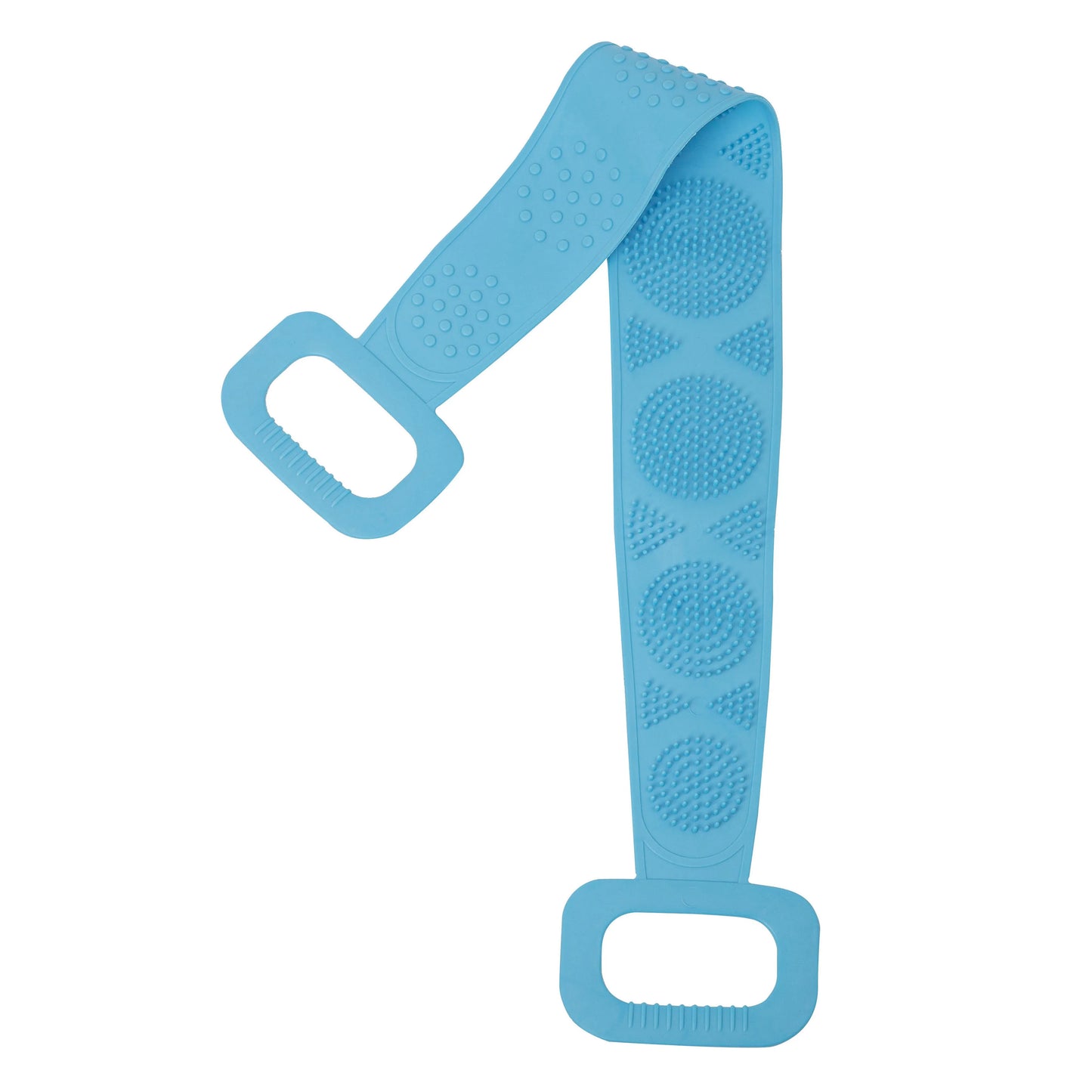 Silicone Body Scrubber Back Exfoliating Bath Brush Belt