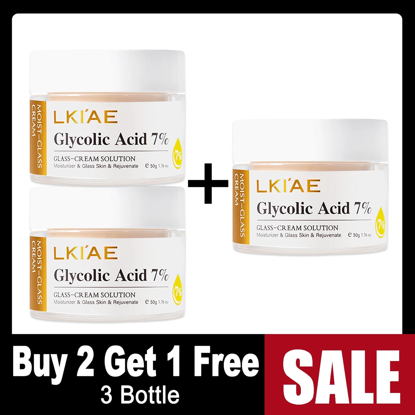 AILKE Brightening Face Cream | Glycolic Acid & Hyaluronic Acid