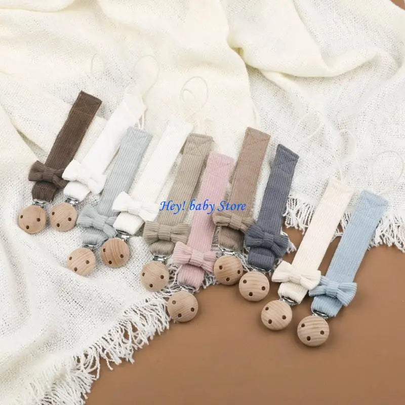 Bow Pacifier Chain Clip Holder – Safe Gift for Infants