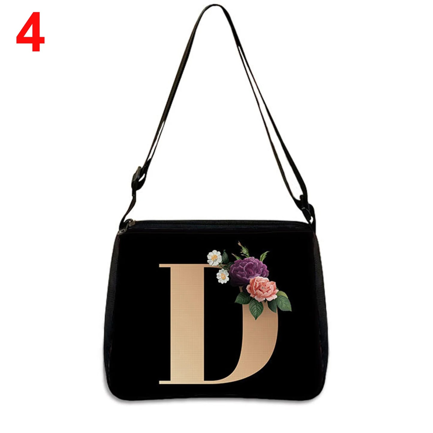 Female Portable Underarm Shoulder Bag Letter Pattern Crossbody Bag with Adjustable Shoulder Strap for Commuting Business Travel Peaceful Pleasures Health and Wellness