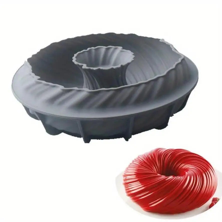 DIY Round Silicone Dessert Mold Mousse Cake Pudding Jelly Chocolate