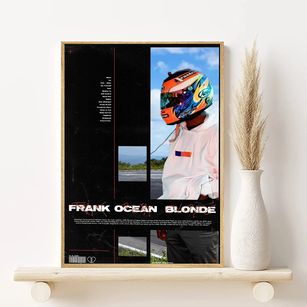 A-Frank_Ocean Poster HD art sticky wall waterproof home living room bedroom bar aesthetic decoration Peaceful Pleasures Health and Wellness z6 15X20cmNoframe