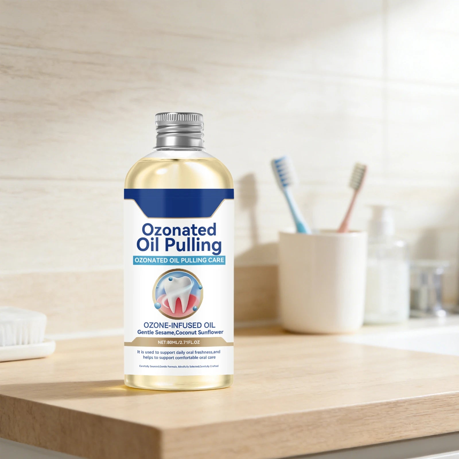 Mint Mouthwash Deep Oral Clean Instantly Fresh Breath Reduce Gum Trouble Remove Bad Smell Lasting Cool Taste Refresh Mouthwash Peaceful Pleasures Health and Wellness
