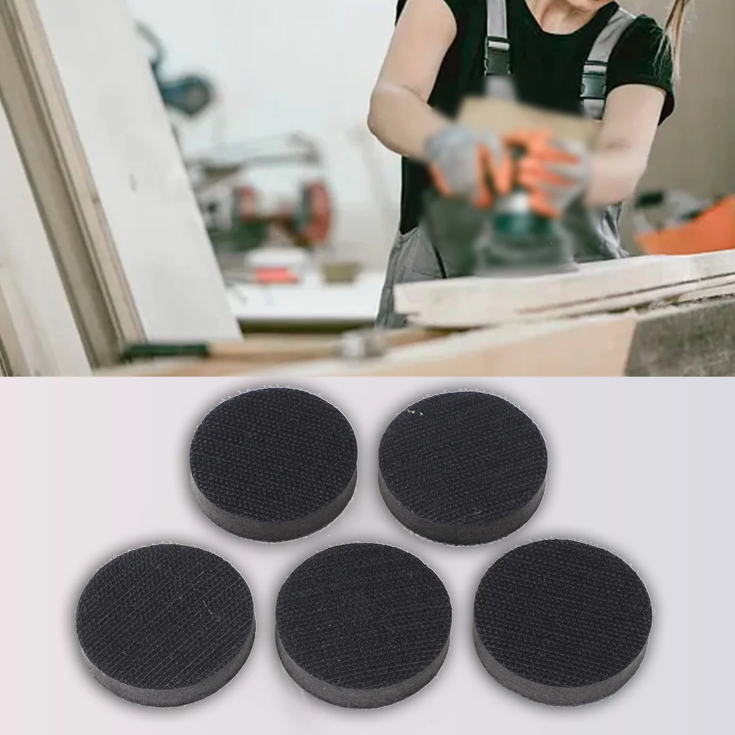 5 X Soft Sponge Interface Pad Hook Sandpaper Sanding Polishing