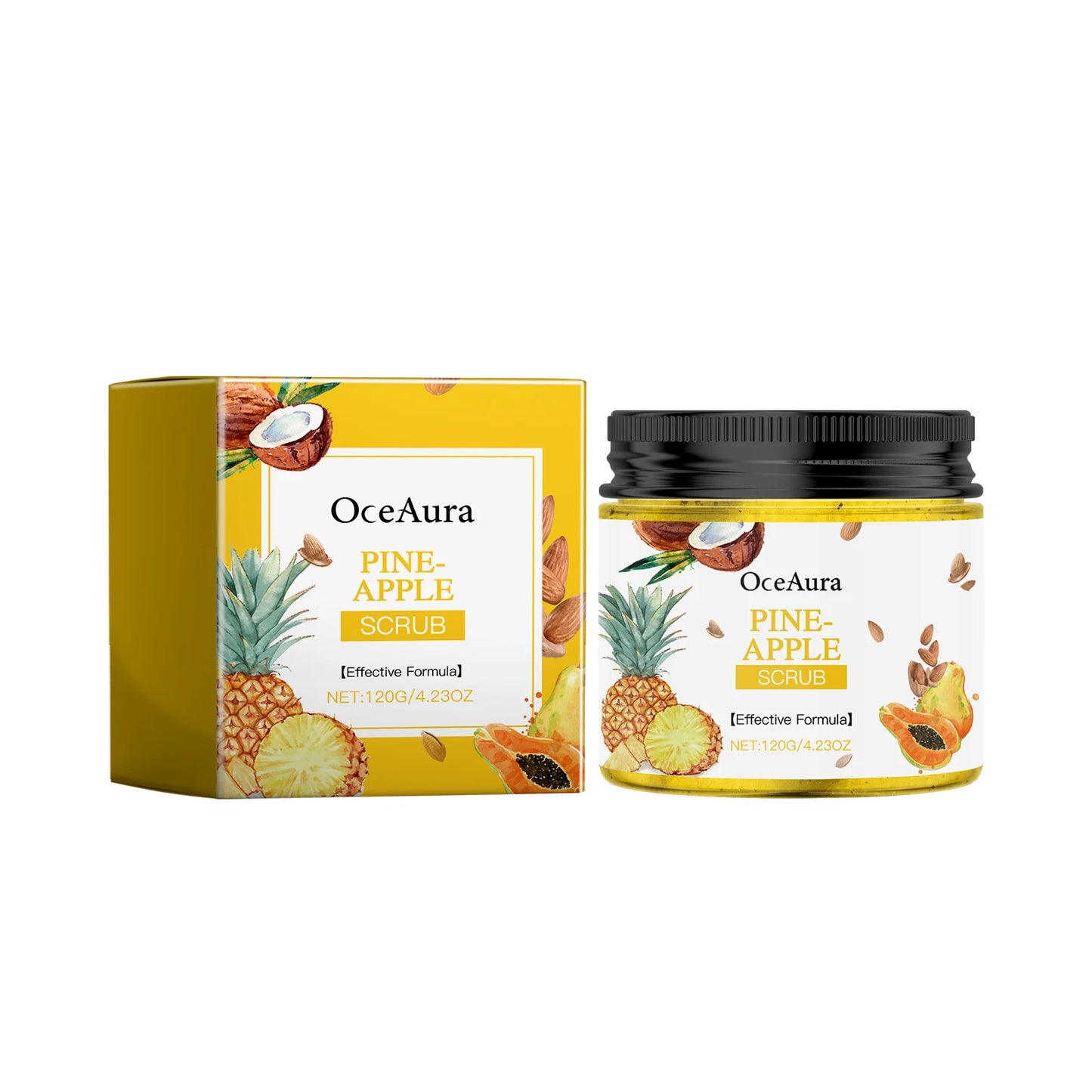 OceAura Brightening Body Scrub – Exfoliate & Moisturize 120g