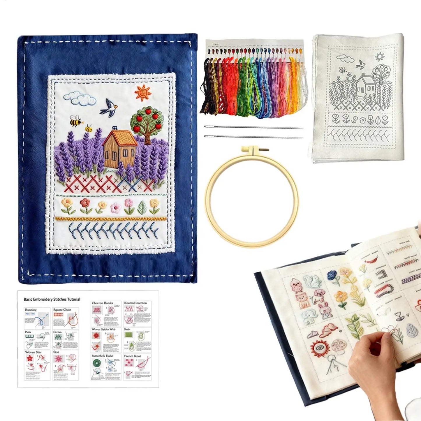 Embroidery Stitches Book for Beginners – 90+ DIY Tutorials