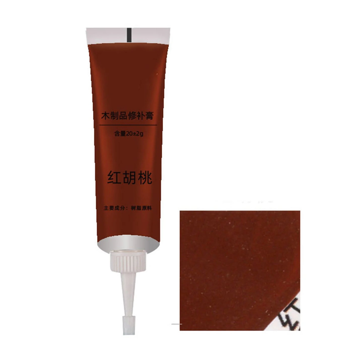 20g Wood Filler Floor Scratch Paint Repair Oak/Veneer/Walnut Color Water-Based Putty Hardwood Laminate Floor Repair Peaceful Pleasures Health and Wellness Red Walnut
