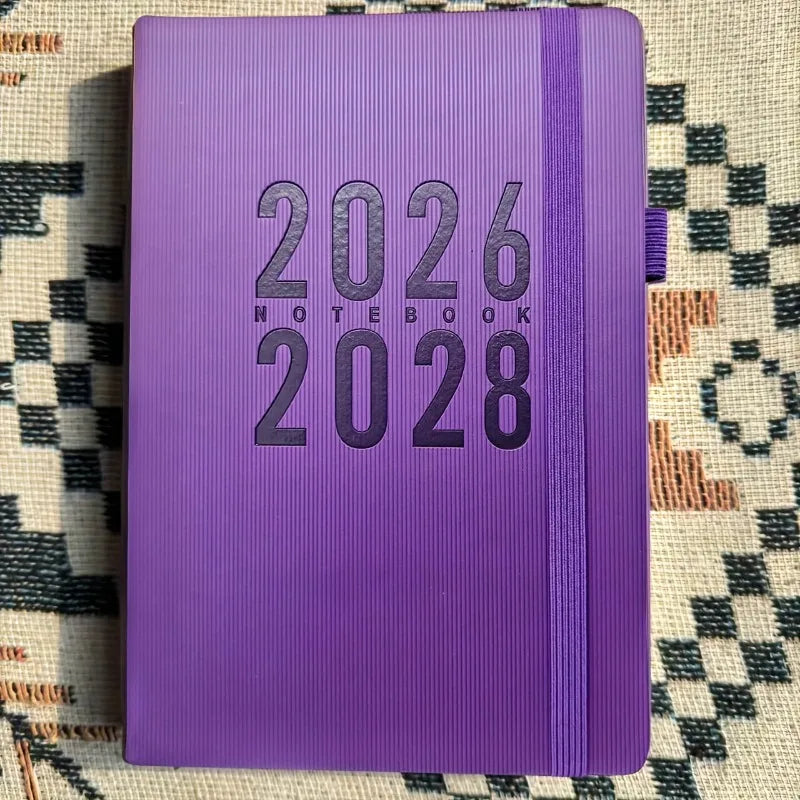 3-Year Monthly Planner 2026–2028 Softcover | Pen Holder & Diary