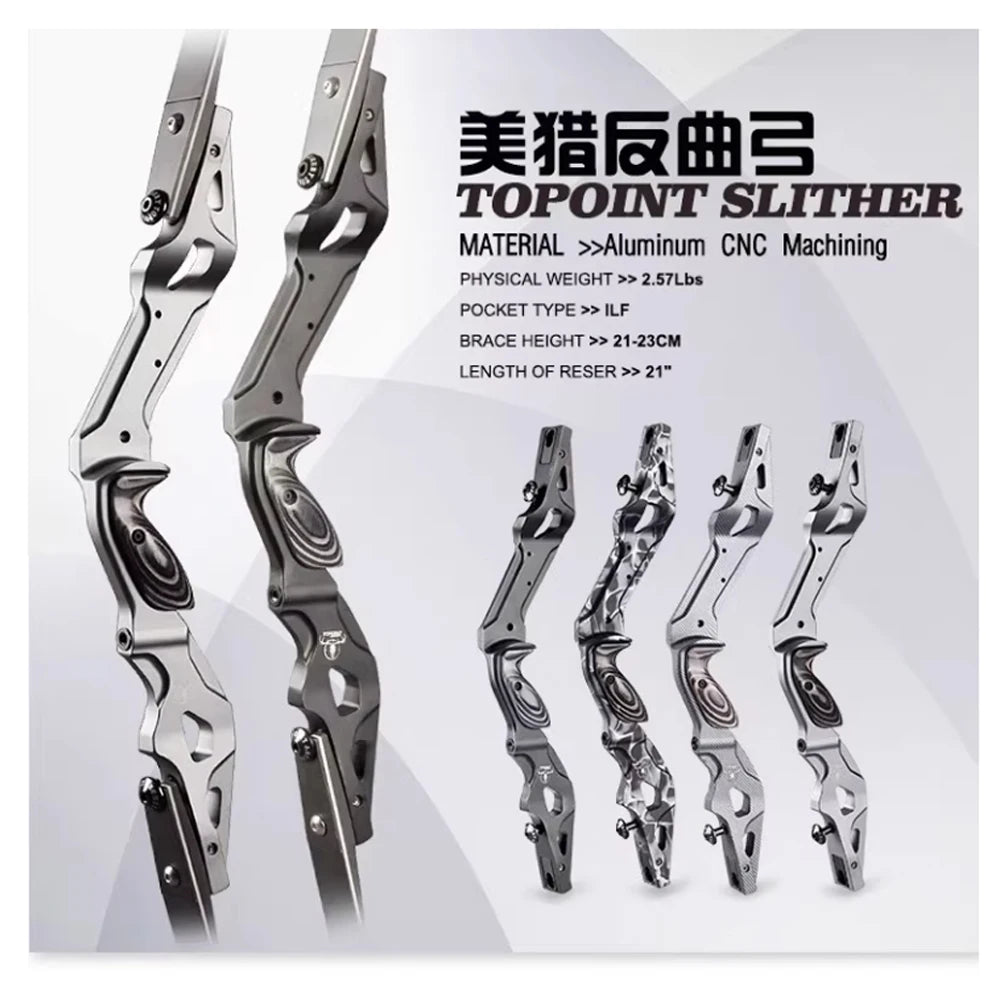 Topoint Slither 21 Bow Riser ILF CNC American Hunting Recurve Take