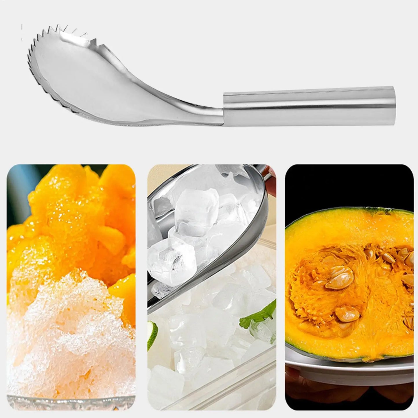 Stainless Steel Pumpkin Scooper & Carving Spoon Cutter