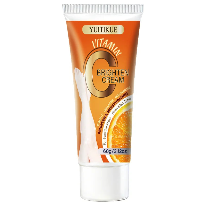 Vitamin C Brighten Cream with Collagen Niacinamide Moisturizing Even Skin Tone Brightening Body Cream for Sensitive Areas 60g Peaceful Pleasures Health and Wellness 1pc