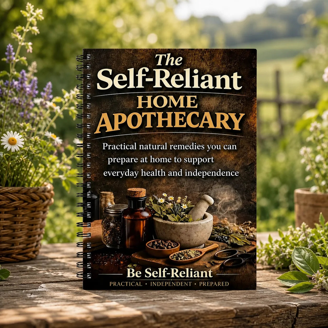 Self-reliant Home Apothecary Herbal Remedies Journal DIY Natural