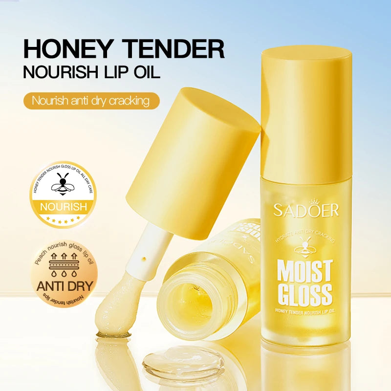 SADOER Fruit Crystal Jelly Lip Oil – Plumping Moisturizing Gloss