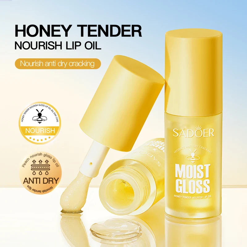 SADOER Fruit Crystal Jelly Lip Oil – Plumping Lip Serum Gloss