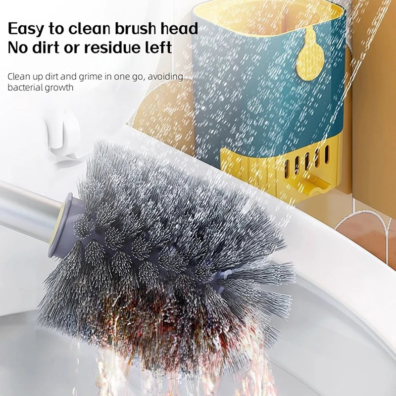 HELTC Toilet Brush & Holder Set | Multi-Functional Bathroom