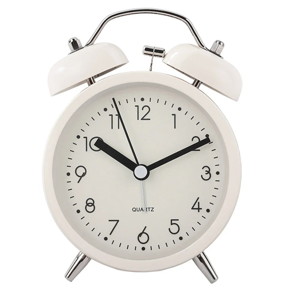 Twin-Bell Vintage Alarm Clock with Night Light | Luxfacigoo