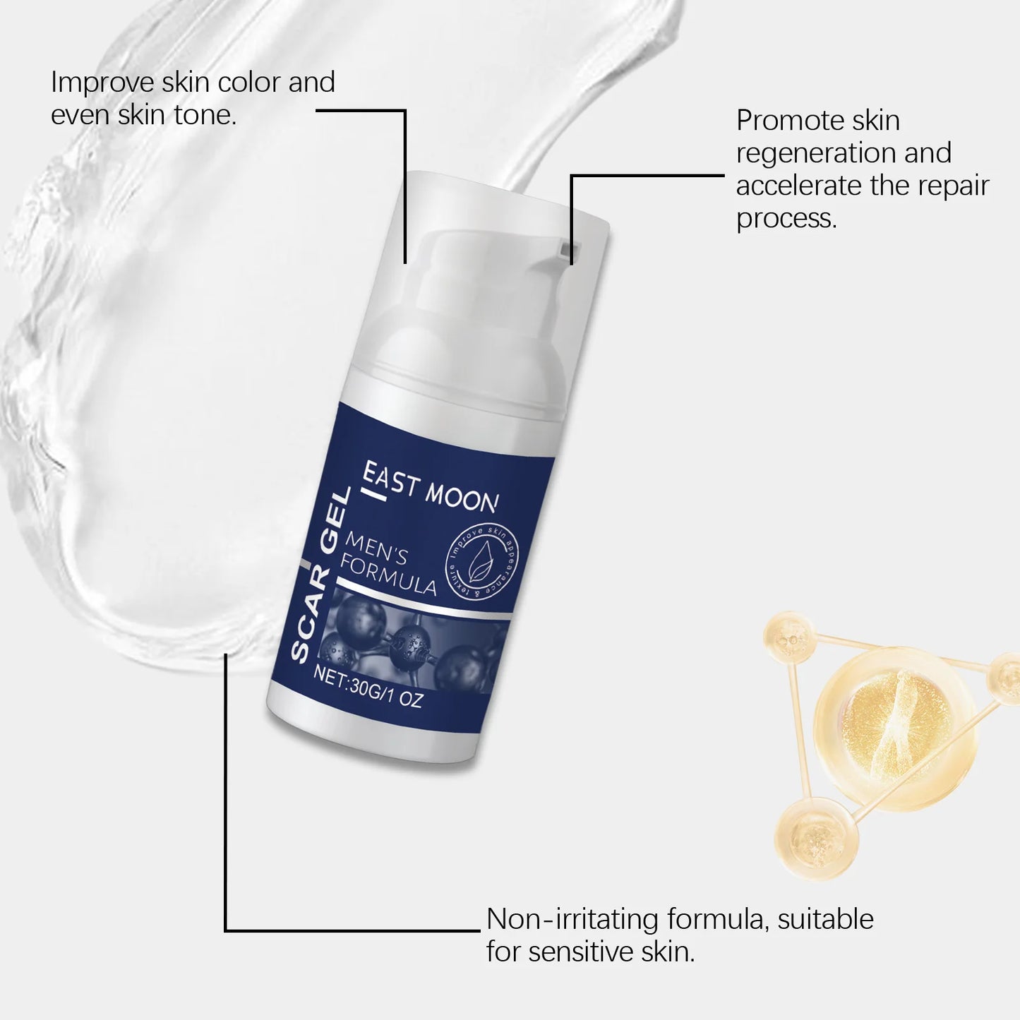 East Moon Collagen Scar Gel – Moisturize & Smooth Skin 30g