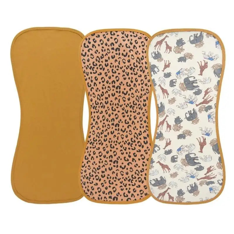Soft Cotton Baby Burp Cloths – 3 or 5 Pack Infant Feeding Bibs