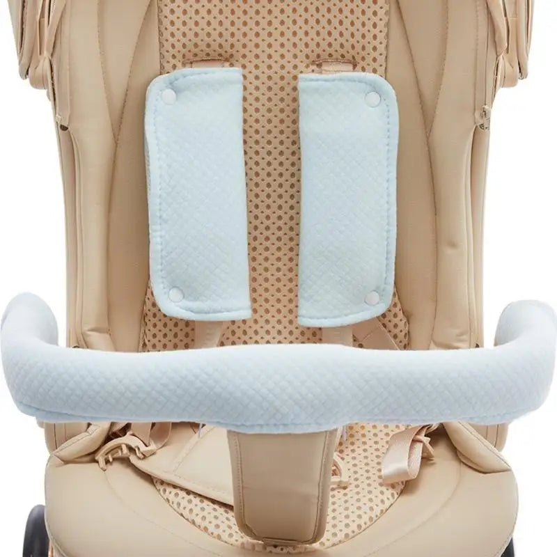 Baby Stroller Shoulder & Crotch Strap Pads | Soft Cotton Comfort