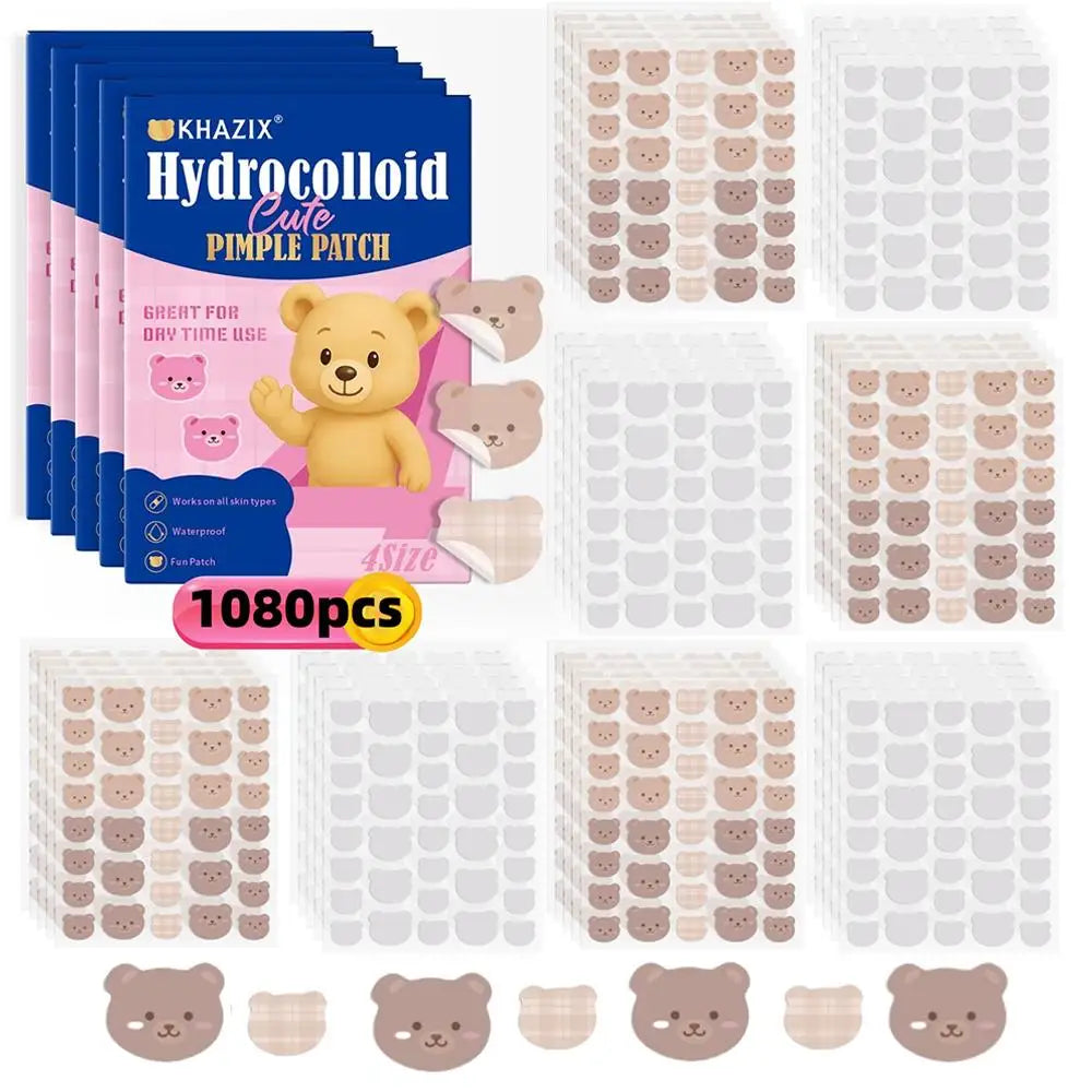 Bear Hydrocolloid Pimple Patches 720/1020 Count – Acne Care