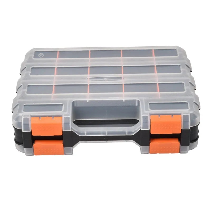 1PC 34-Slot Double-Sided Tool Box Portable Small Parts Storage Toolbox for Screws, Nuts, Bolts, Washers Hardware & Garage Repair Peaceful Pleasures Health and Wellness