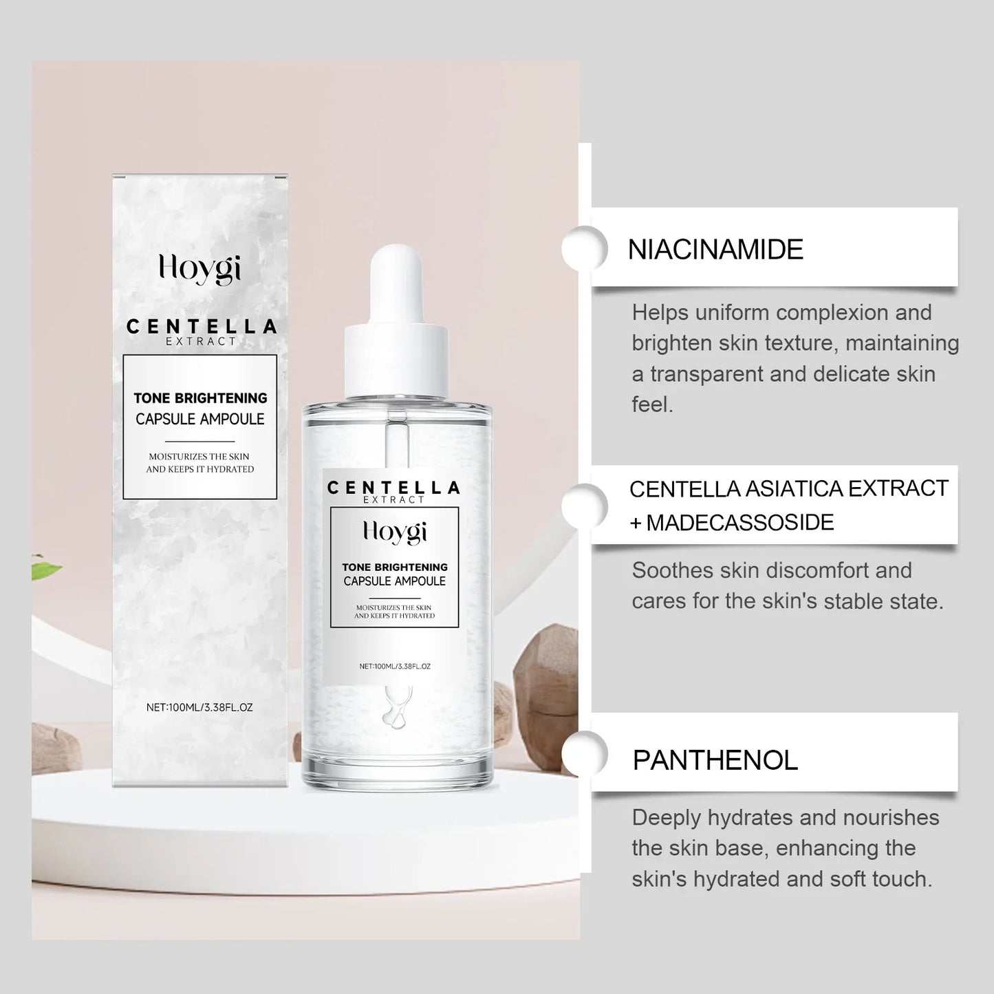 Centella Asiatica & Niacinamide Brightening Face Serum 100ml