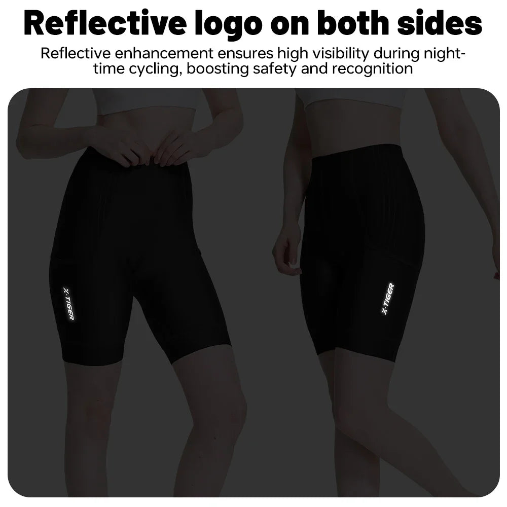 X-TIGER Women's 7-Hour Padded Cycling Shorts | Breathable Bike