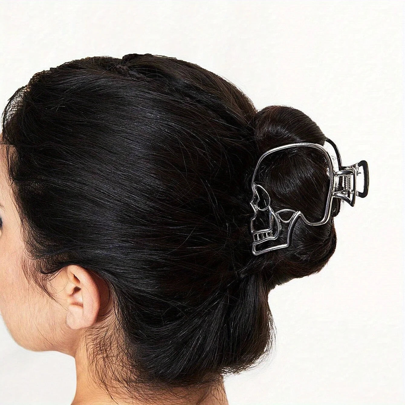 Skull Hair Claw Clip – Gothic Punk Style for Women Hair Accessories Peaceful Pleasures Health and Wellness