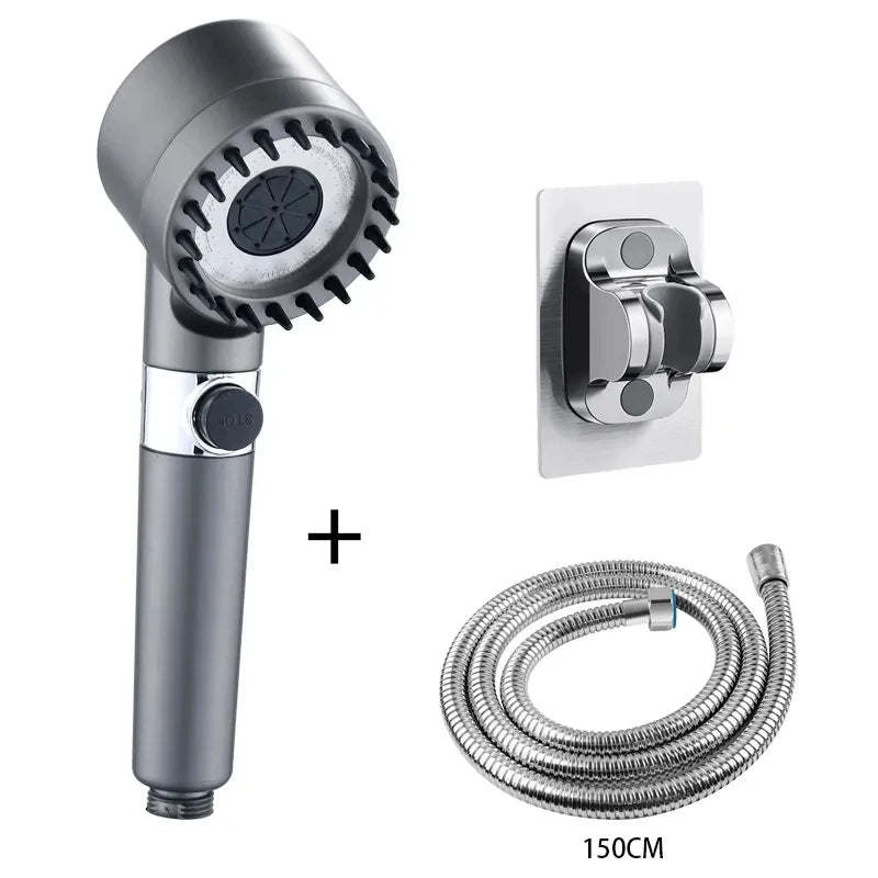 3-Mode Handheld Shower Head with Filter – Water Saving
