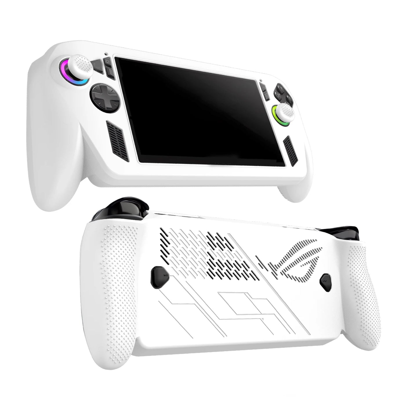 Full-Body Cover For ROG Xbox Ally X Fully Wrap Silicon Soft Protective Shockproof Cover With Support For ROG Xbox AllyX Peaceful Pleasures Health and Wellness WHITE