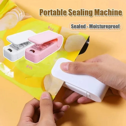 Mini Portable Heat Bag Sealer – Keep Food Fresh & Airtight Bag Sealer Oasis Select