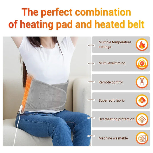 Hailicare Electric Heating Belt – 9 Levels, Waist & Back Warmer Electric Heating Belt Oasis Select