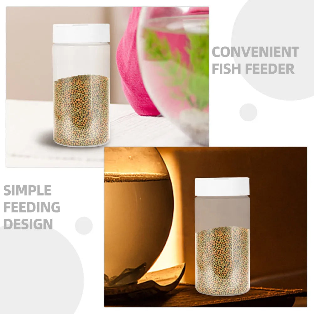 Plastic Fish Feeding Bottle Aquarium Feeder Goldfish Feeder Reusable Tank Feeding Tool Fish Food Storage Container Peaceful Pleasures Health and Wellness