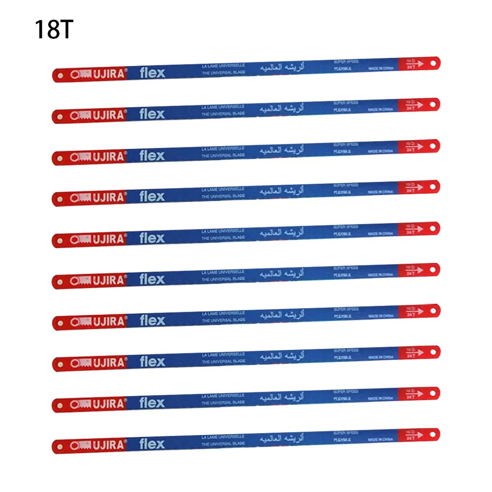 10-Pack M35 Bi-Metal Hacksaw Blades 300mm – 14T 18T 24T
