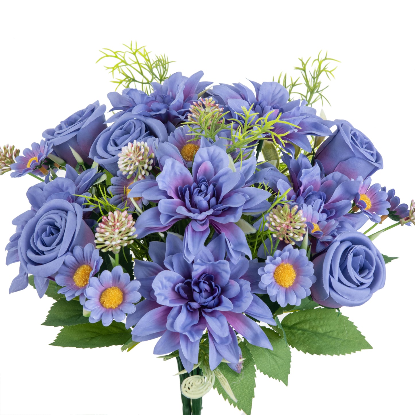 Artificial Silk Dahlia Rose Bouquet | Wedding & Home Decor