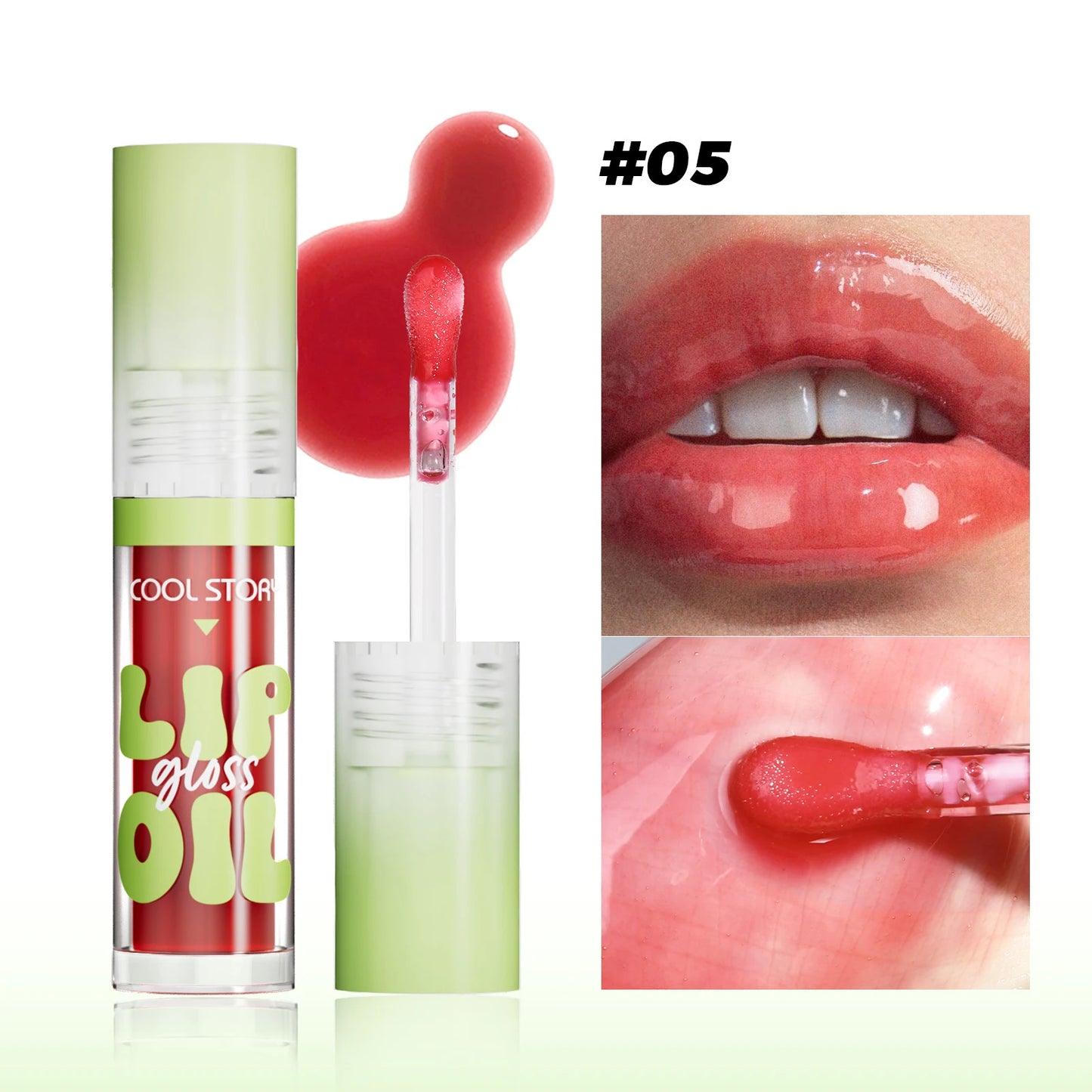 Crystal Jelly Lip Gloss & Lip Oil | Mirror Shine Non-Sticky