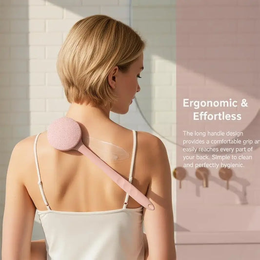 Multi-Function Lotion Sunscreen Ointment Applicator Long Handle Body Cleaner Shower Brush Free Sunscreen Back Applicator Peaceful Pleasures Health and Wellness