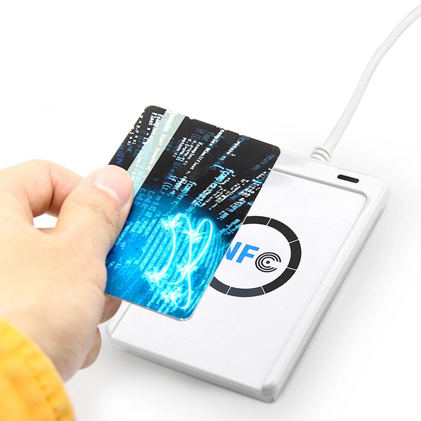 Software White IC Card Reader Contactless Writer Portable Adapter NFC
