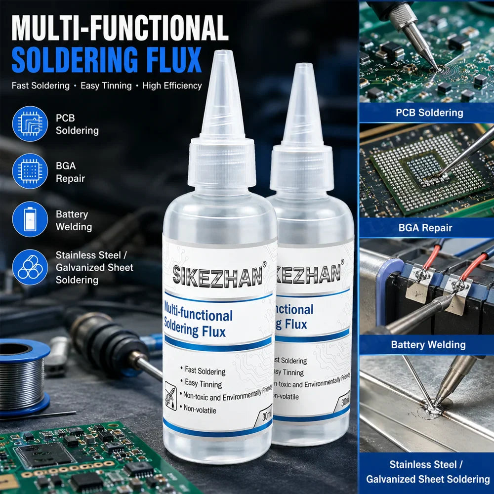 SIKEZHAN 30ml Liquid Soldering Flux – PCB BGA Metal Welding