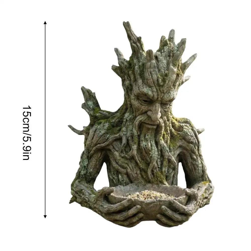 Tree Face Bird Feeder | Weatherproof Resin Garden Decor Decorative Bird Feeder Peaceful Pleasures Health and Wellness single attribute