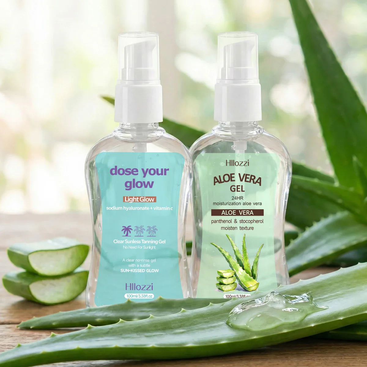 Clear Sunless Tanning Gel with Aloe Vera – Light Glow 100ml
